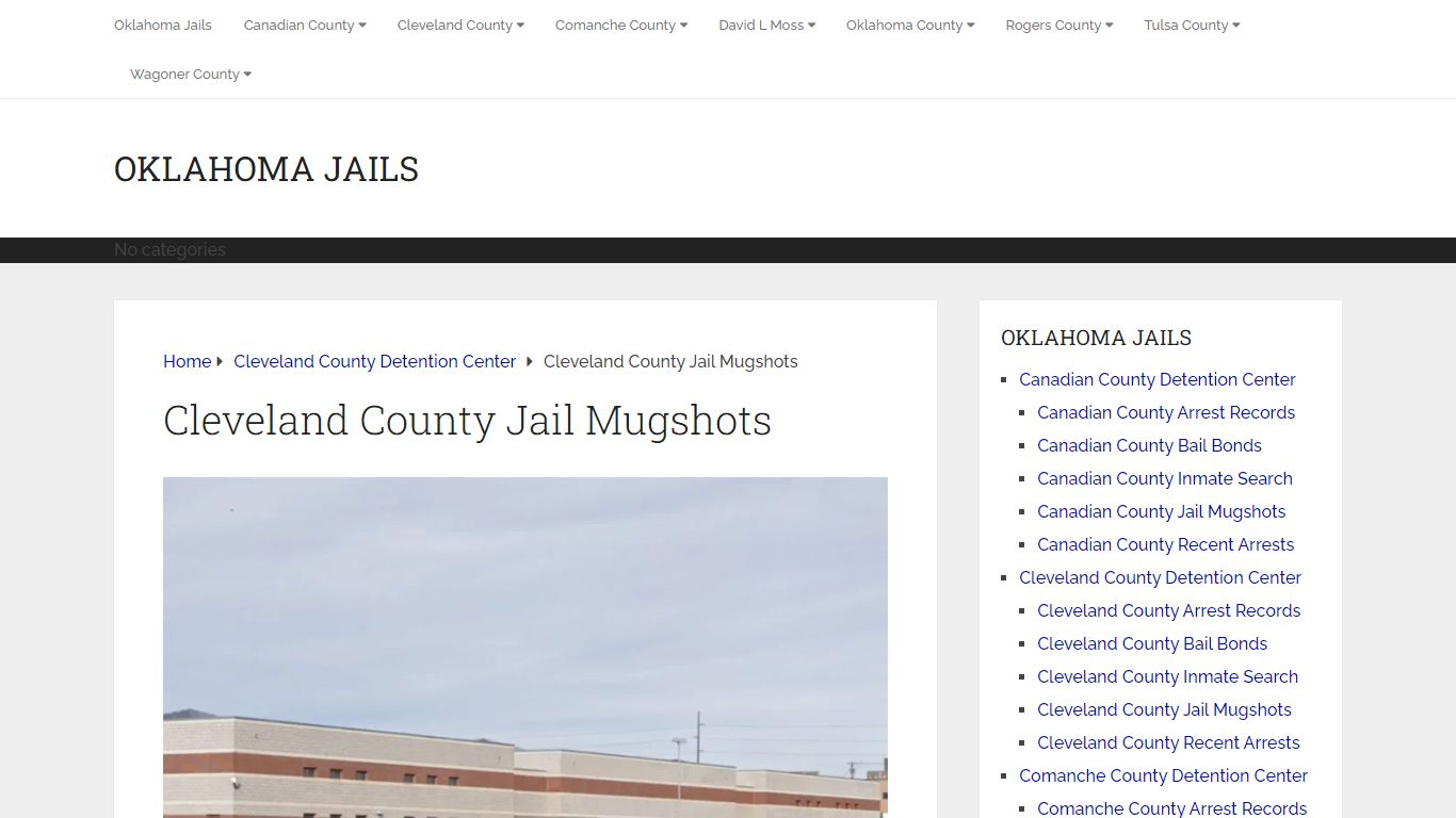 Cleveland County Jail Mugshots - Oklahoma Jails